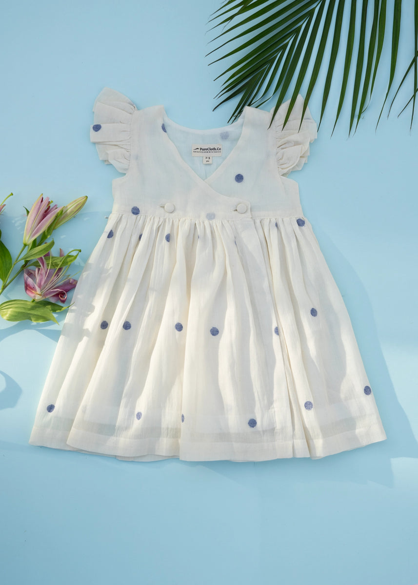 White cotton baby dress on sale