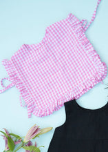 Load image into Gallery viewer, Cotton Ruffle Baby Bib -Pink