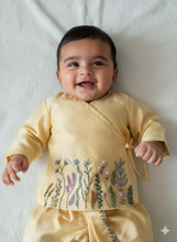 Load image into Gallery viewer, Jamna Set for Newborn Boys | Chanderi Silk | Yellow