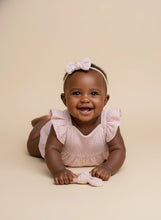 Load image into Gallery viewer, Organic Cotton Baby Romper for Girls - Pink Heart