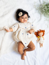 Load image into Gallery viewer, Baby Girl Gift Hamper with Cotton Romper and Swaddle - Polka Dot