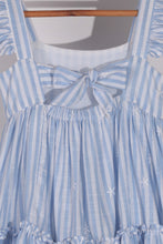 Load image into Gallery viewer, Sun Kissed Layered Dress - Mul Cotton - Blue Stripe