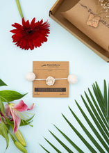 गैलरी व्यूवर में इमेज लोड करें, Handmade Crochet Flower Rakhi for Infants and Kids | Off White