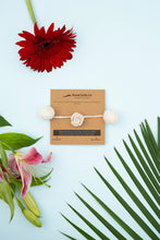 Load image into Gallery viewer, Handmade Crochet Flower Rakhi for Infants and Kids | Off White