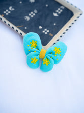 Load image into Gallery viewer, Butterfly Hair Clip For Girls | Sky Blue