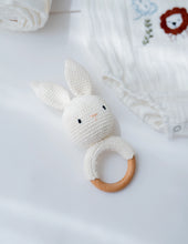 Load image into Gallery viewer, Baby Boy Gift Hamper with Cotton Romper and Swaddle | Little Meadows | White