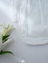 Load image into Gallery viewer, Baby Boy Gift Hamper with Cotton Romper and Swaddle | Little Meadows | White