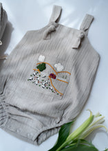 Load image into Gallery viewer, Baby Boy Gift Hamper with Cotton Romper and Swaddle | The Little Lamb | Grey