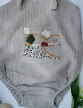 Load image into Gallery viewer, Baby Boy Gift Hamper with Cotton Romper and Swaddle | The Little Lamb | Grey