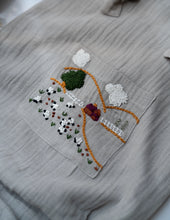 Load image into Gallery viewer, Baby Boy Gift Hamper with Cotton Romper and Swaddle | The Little Lamb | Grey