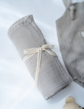 Load image into Gallery viewer, Baby Boy Gift Hamper with Cotton Romper and Swaddle | The Little Lamb | Grey