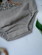 Load image into Gallery viewer, Baby Boy Gift Hamper with Cotton Romper and Swaddle | The Little Lamb | Grey