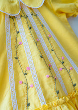 Load image into Gallery viewer, Lace Dress for Girls | Cotton | Yellow