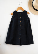 Load image into Gallery viewer, Little Black Big Bow Dress For Girls | Cotton
