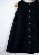 Load image into Gallery viewer, Little Black Big Bow Dress For Girls | Cotton