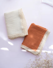 Load image into Gallery viewer, Organic Cotton Earth & Ivory Muslin Swaddle Bundle