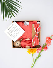 Load image into Gallery viewer, Gift Hamper For Girls| Peach Princess Dress & Doll Hamper