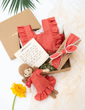 Load image into Gallery viewer, Gift Hamper For Girls| Peach Princess Dress & Doll Hamper