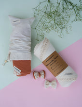 Load image into Gallery viewer, Organic Muslin Baby Swaddle/Blanket With Lace | Cuddle Cloud Infant Wrap