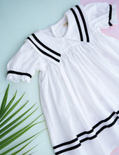 Load image into Gallery viewer, Sailor Dress for Girls | Cotton | White