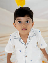 Load image into Gallery viewer, Handwoven Cotton Shirt for Kids | Classic Collar | Jamdani Weave