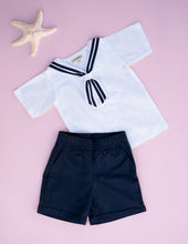 Load image into Gallery viewer, Sailor Set for Boys Cotton - Indigo