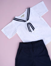 Load image into Gallery viewer, Sailor Set for Boys Cotton - Indigo