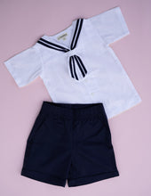 Load image into Gallery viewer, Sailor Set for Boys Cotton - Indigo