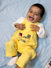 गैलरी व्यूवर में इमेज लोड करें, Little Farmer Cotton Jumpsuit for Boys | Yellow