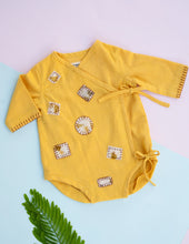 Load image into Gallery viewer, Sunny Patch Organic Handwoven Cotton Baby Onesie | Patchwork Combo Gift Set