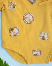 Load image into Gallery viewer, Sunny Patch Organic Handwoven Cotton Baby Onesie | Patchwork Combo Gift Set