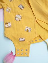 Load image into Gallery viewer, Sunny Patch Organic Handwoven Cotton Baby Onesie | Patchwork Combo Gift Set