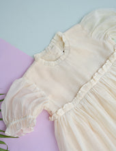 Load image into Gallery viewer, Traditional Silk Border Dress for Girls | Puff Sleeve | Tiny Pattu Pavadai