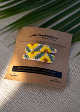 Load image into Gallery viewer, Golden Bloom Embroidered Tic Tac Clip