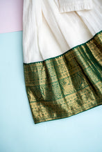 Load image into Gallery viewer, Pre-order | Silk Border Frock | White | Occasion wear