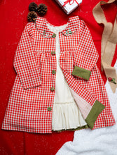 गैलरी व्यूवर में इमेज लोड करें, Winterberry Jacket Dress | Red and White | Cotton