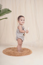 गैलरी व्यूवर में इमेज लोड करें, Baa Baa Black Sheep Romper for Boys | Grey| Muslin