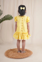 Load image into Gallery viewer, Lace Dress for Girls | Cotton | Yellow