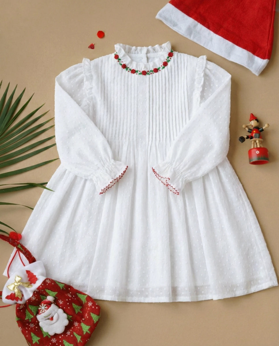 Dreamy Fairy White Christmas Dress | Baby Girl Dress - PureCloth.Co Dreamy Fairy White Christmas Dress | Baby Girl Dress - PureCloth.Co