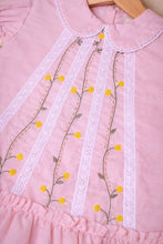 Load image into Gallery viewer, Lace Dress for Girls | Cotton | Pink