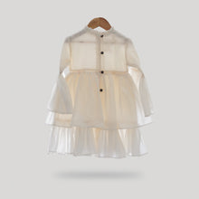 Load image into Gallery viewer, Little Belle Layered Dress | Ivory Elegance | Mull Cotton