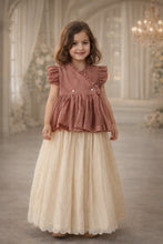 Load image into Gallery viewer, Ivory Whisper Pattu Pavadai Lehenga with Choli | Festive Ethnic Wear