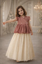 Load image into Gallery viewer, Ivory Whisper Pattu Pavadai Lehenga with Choli | Festive Ethnic Wear