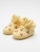 Load image into Gallery viewer, Bunny Booties | Yellow Embroidered