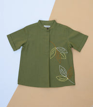 Load image into Gallery viewer, Pure Cotton Artisanal Co-ord set | Unisex | Green