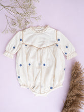 Load image into Gallery viewer, Baby Girl Gift Hamper with Cotton Romper and Swaddle - Polka Dot
