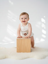 Load image into Gallery viewer, Jungle Pals Playsuit | Cotton Muslin Baby Romper | White
