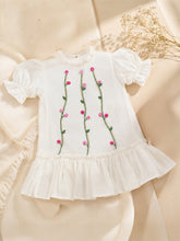 Load image into Gallery viewer, Embroidery Dress | Chanderi Silk - Off-white

