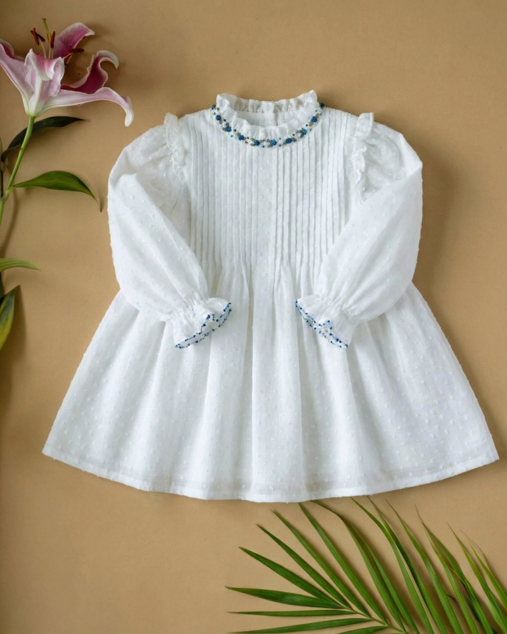 Dreamy Fairy White Baptism Dress | Organic Cotton Baby Clothes - PureCloth.Co 6 - 12 M Dreamy Fairy White Baptism Dress | Organic Cotton Baby Clothes - PureCloth.Co 6 - 12 M