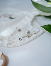 Load image into Gallery viewer, Jungle Pals Playsuit | Cotton Muslin Baby Romper | White
